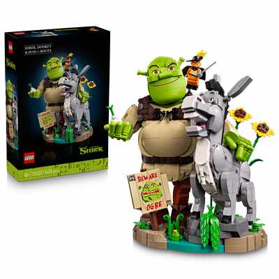 LEGO SHREK | Shrek, Asno y Gato con Botas 72423