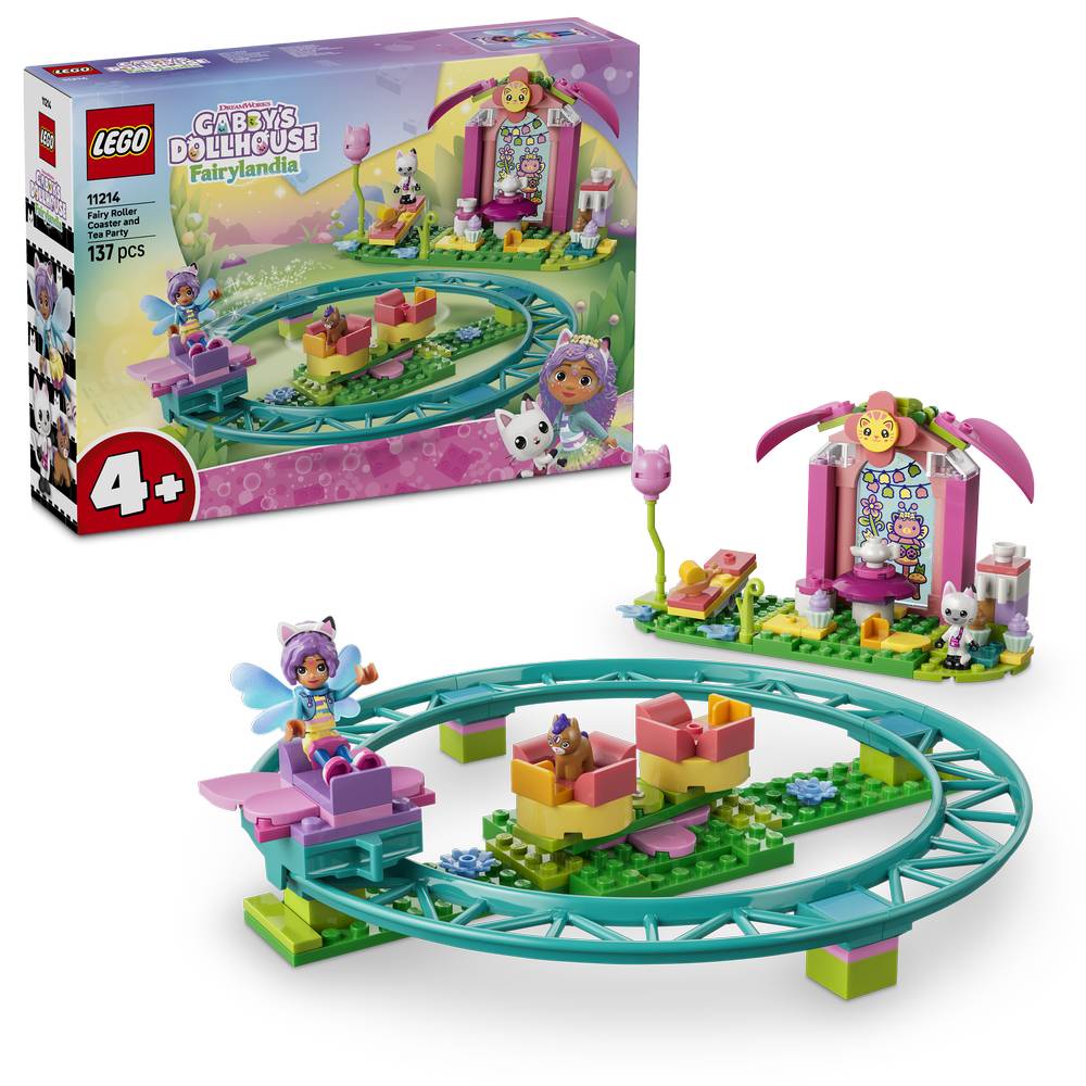LEGO Gabby's Dollhouse | Montaña Rusa de Hadas y Fiesta de Té - 11214