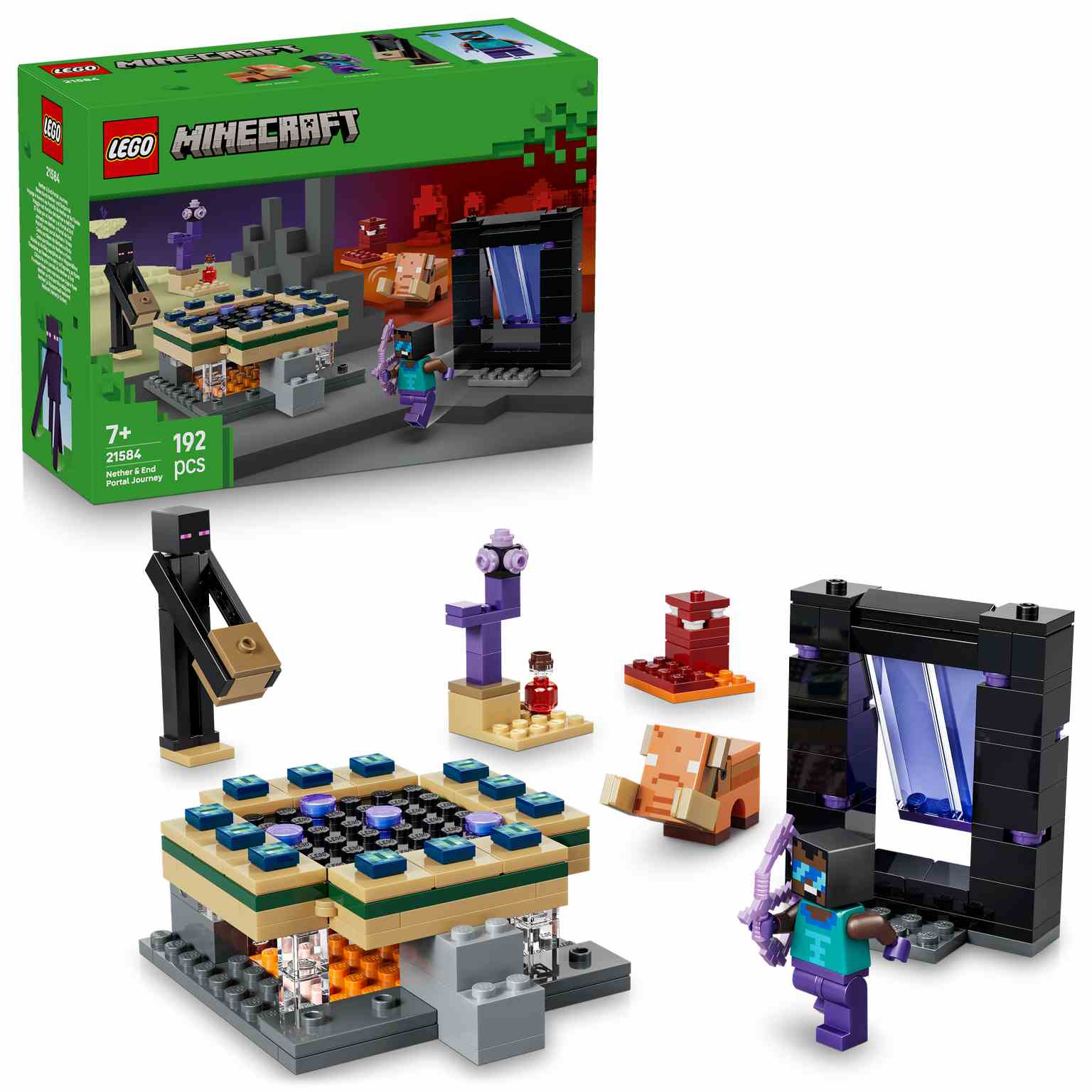 LEGO MINECRAFT | El Viaje por el Nether y el Portal al End - 21584