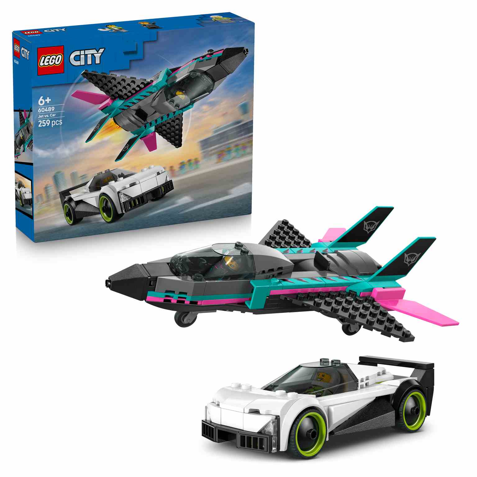 LEGO CITY | Jet vs. Coche - 60489